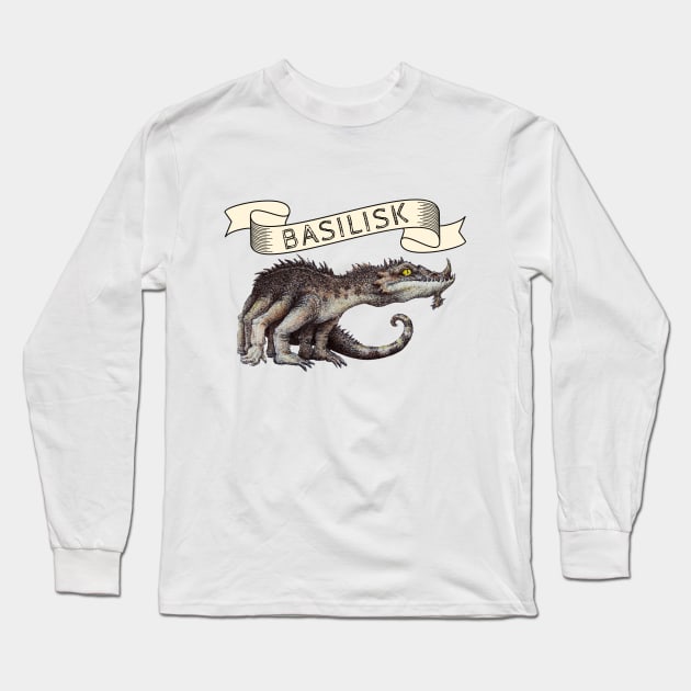 Basilisk DnD Monster Long Sleeve T-Shirt by artbyst